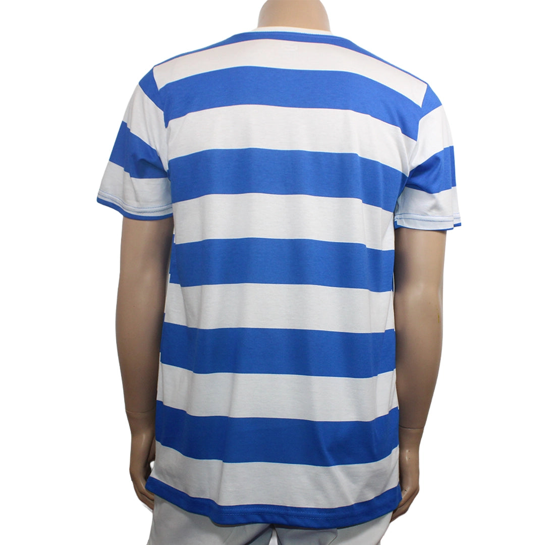 2026 Stormers White Cobalt striped tee- Mens