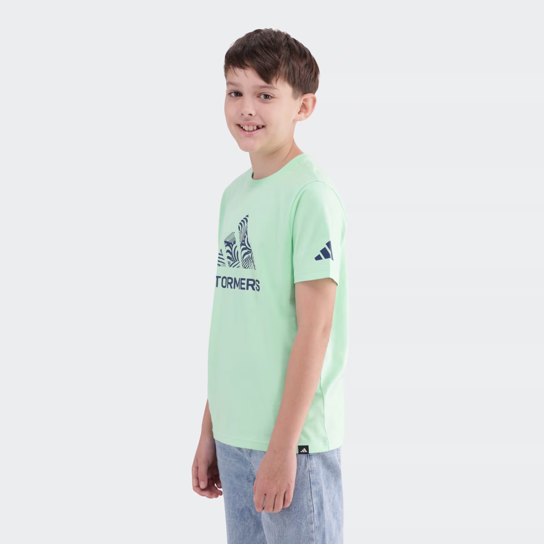 Adidas Stormers Graphic Tee Lime Burst Kids