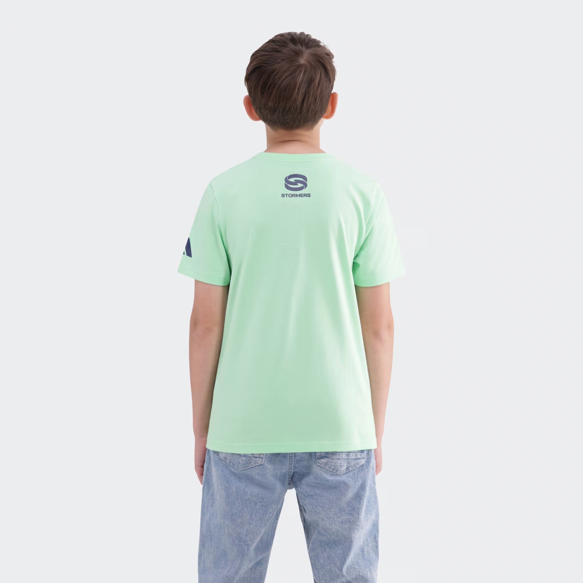 Adidas Stormers Graphic Tee Lime Burst Kids